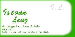 istvan lenz business card