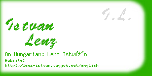 istvan lenz business card